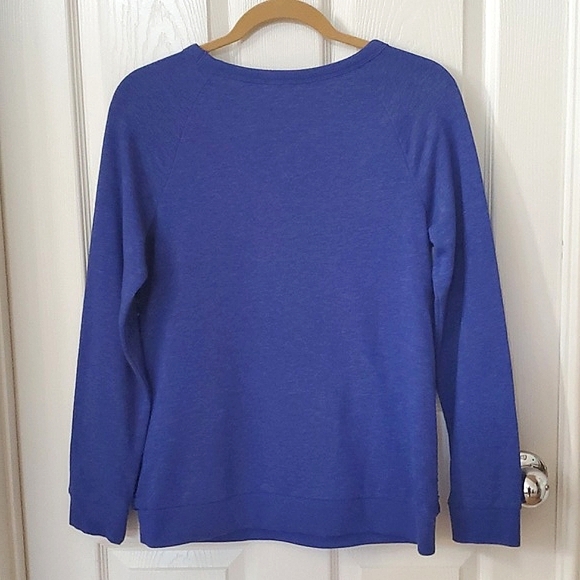 Cat & Jack Blue Sequins Front Long Sleeve Sweatshirt Girls Size XL (14/16) - Picture 3 of 7